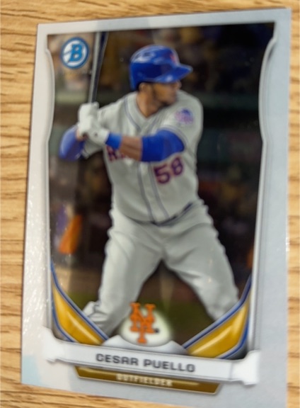 2020 Bowman #58 Cesar Puello — front