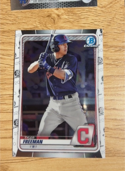 2020 Bowman Chrome #C Tyler Freeman — front