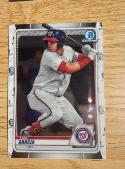 2020 Bowman Chrome #20 Luis Garcia — front