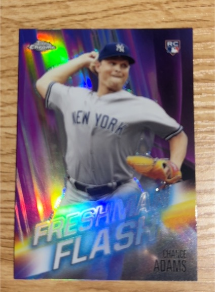 2017 Topps Chrome Freshman Flash #FA-CA Chance Adams — front