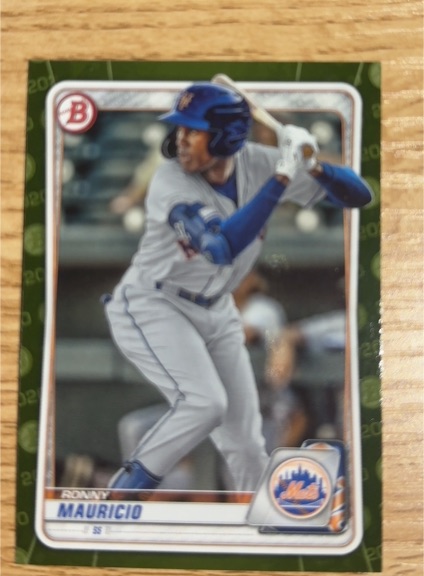 2020 Bowman Chrome Prospect #BCP-20 Ronny Mauricio — front