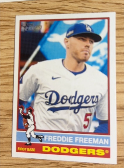 2023 Topps Heritage #5 Freddie Freeman — front
