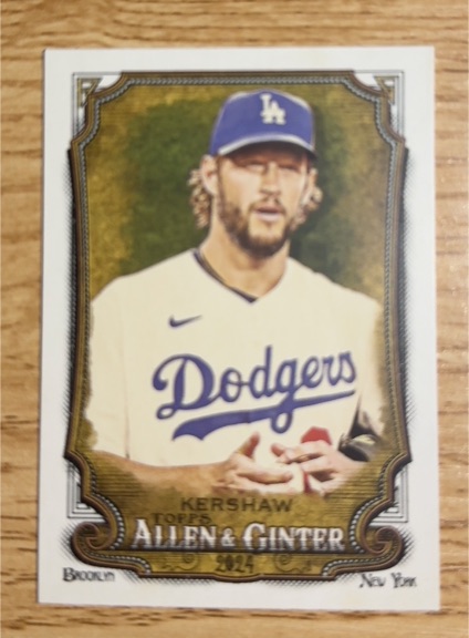 2023 Topps Allen & Ginter #292 Clayton Kershaw — front