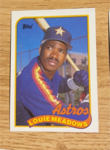 1987 Topps #123 Louie Meadows — front