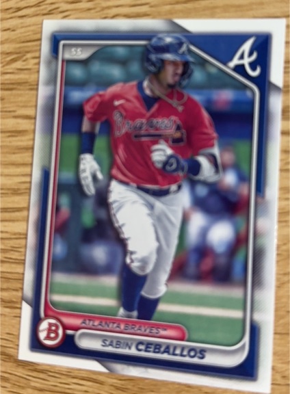 2023 Bowman #55 Sabin Ceballos — front