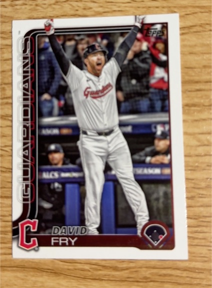 2023 Topps #1 David Fry — front