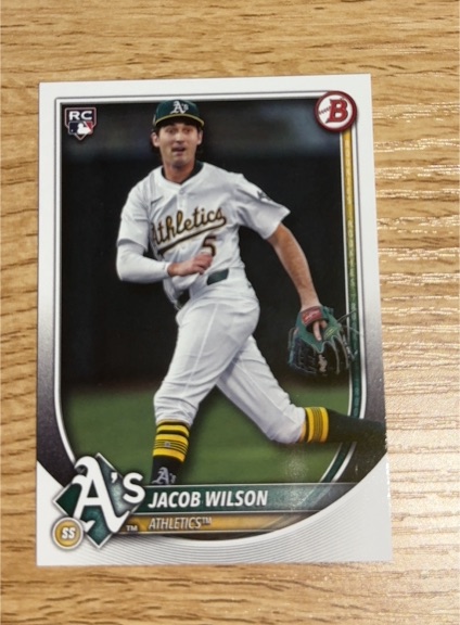 2022 Bowman #Jacob Wilson Rookie Card — front