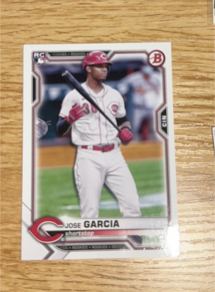 2022 Bowman #BD-6 Jose Garcia — front