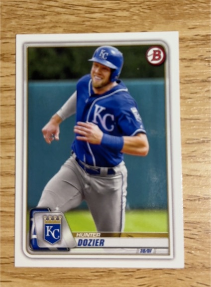 2020 Bowman #36 Hunter Dozier — front
