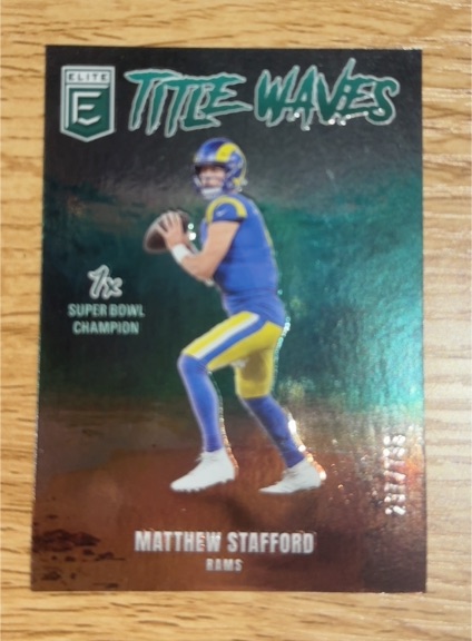2022 Elite Title Waves #Matthew Stafford — front