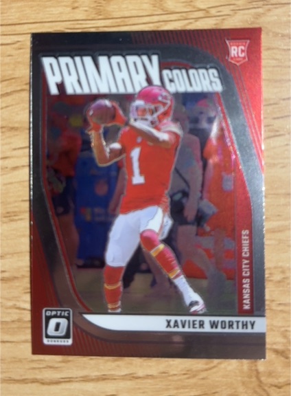 2022 Donruss Optic Primary Colors #PC-XW Xavier Worthy — front