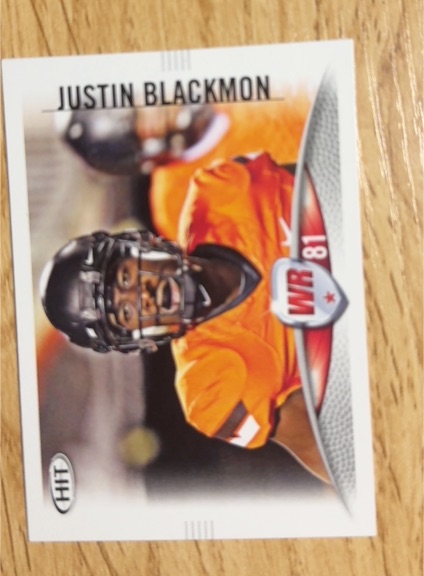 2011 Panini HIT #81 Justin Blackmon — front