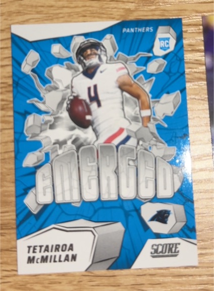 2023 Score Emerged #EM-1 Tetairoa McMillan — front