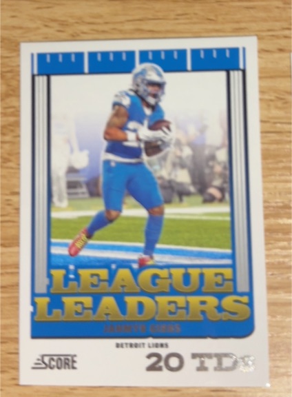 2022 Score League Leaders #Amon-Ra St. Brown — front