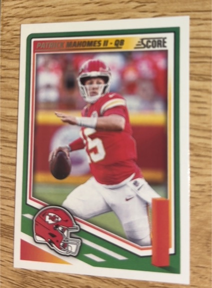 2022 Score #8 Patrick Mahomes II — front