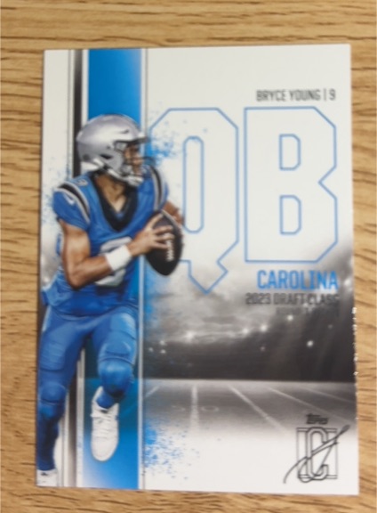 2023 Topps Draft Class QB Bryce Young — front
