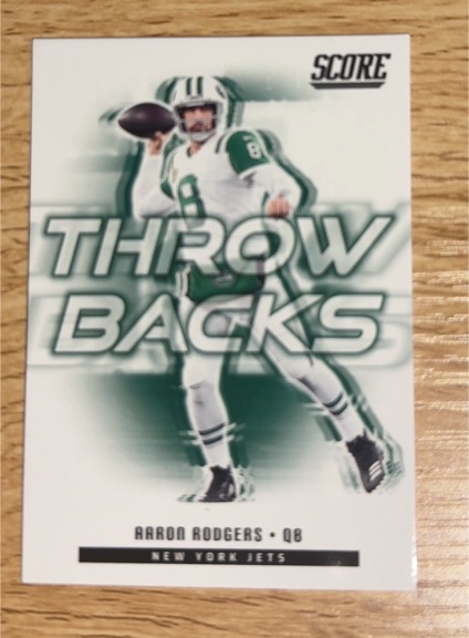 2022 Score Throwbacks Aaron Rodgers — front