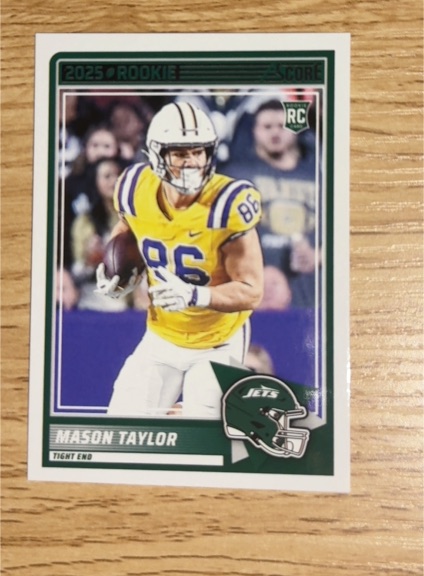 2025 Score Mason Taylor Rookie Card — front