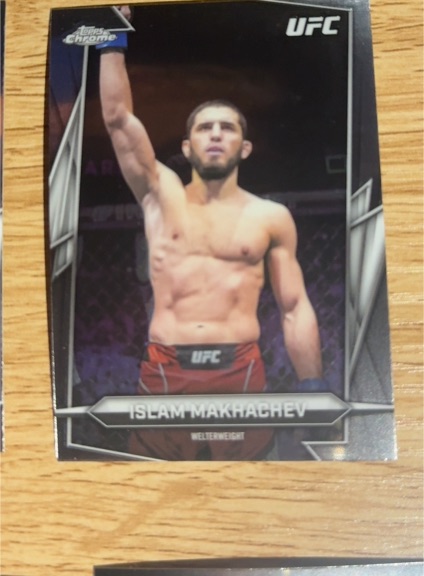 2021 Topps Chrome UFC Islam Makhachev — front