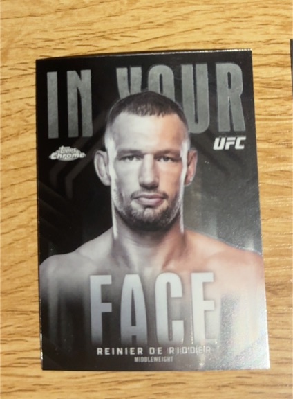 2022 Topps Chrome UFC In Your Face Reinier de Ridder — front