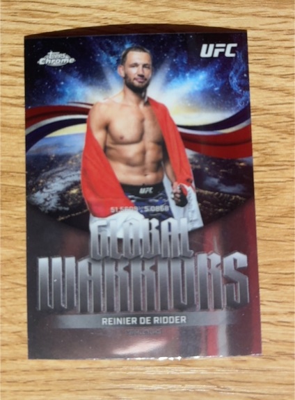 2022 Topps Chrome UFC General Warriors #SI-REI Reinier de Ridder — front