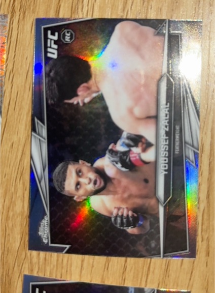 2020 Topps Chrome UFC Rookie Card Youssef Zalal — front