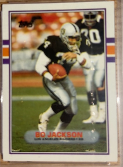 1987 Topps #28 Bo Jackson — front