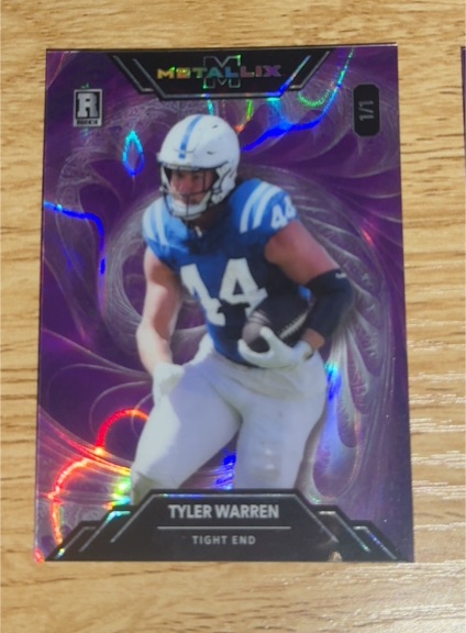 2023 Metalix Rookies #R-1 Tyler Warren — front