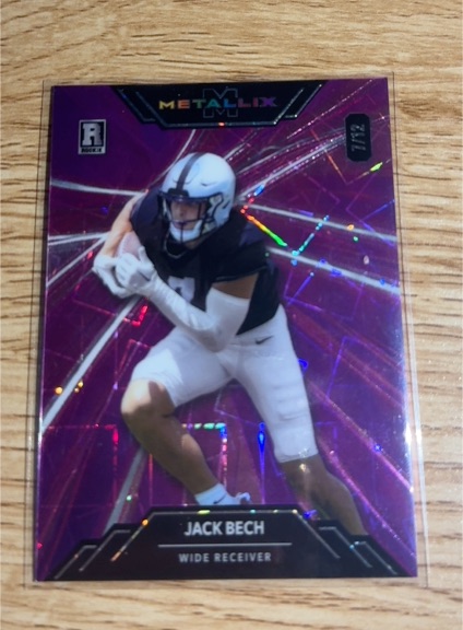 2022 Panini Chronicles Metalix Purple #7 Jack Bech — front