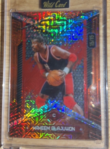 1997 Wild Card #15 Hakeem Olajuwon — front