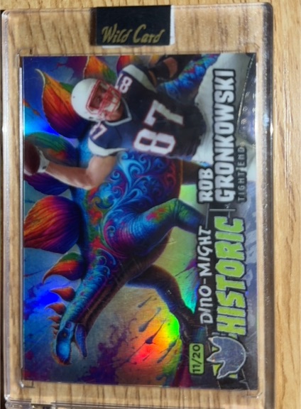 2020 Wild Card Historic Dino-Might Rob Gronkowski — front