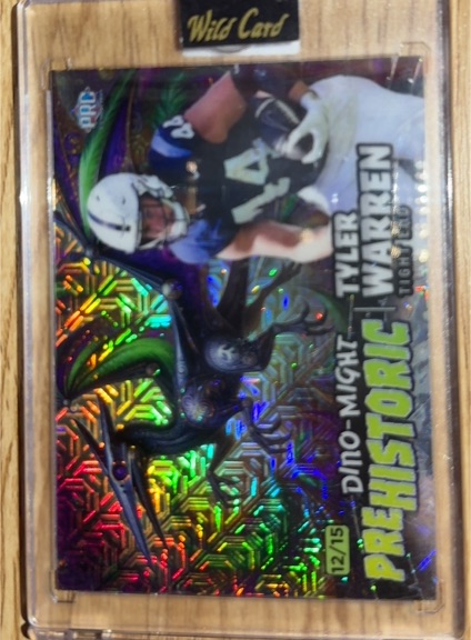 2021 Wild Card Prehistoric #Dino-Might Tyler Warren — front