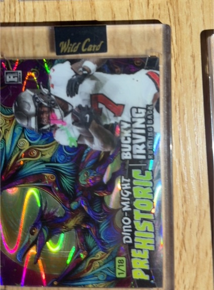 2022 Wild Card Prehistoric #1/18 Dino-Might Buck Irving — front