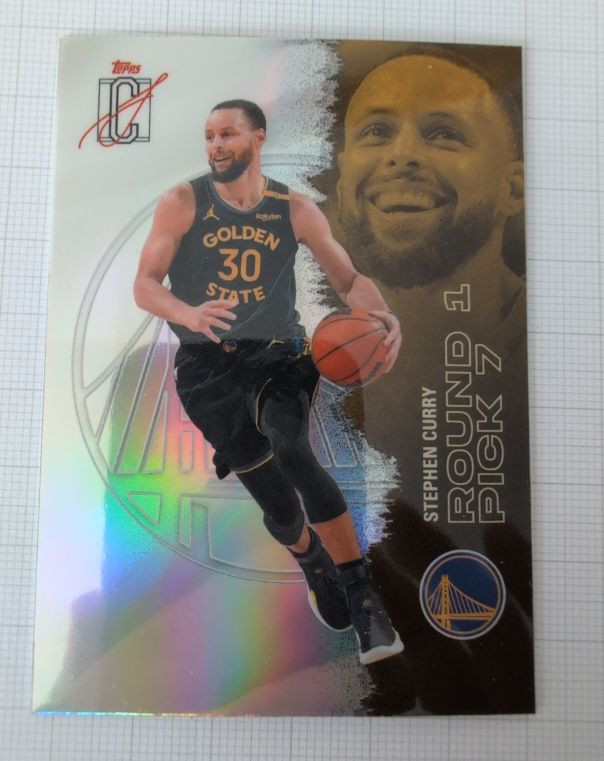 2021 Topps Chrome NBA Draft Picks #Round 1 Stephen Curry — front