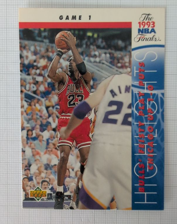 1993 Upper Deck NBA Finals Game 1 Michael Jordan — front