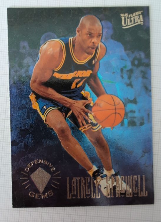 1995 Fleer Ultra Defensive Gems #DG1 Latrell Sprewell — front