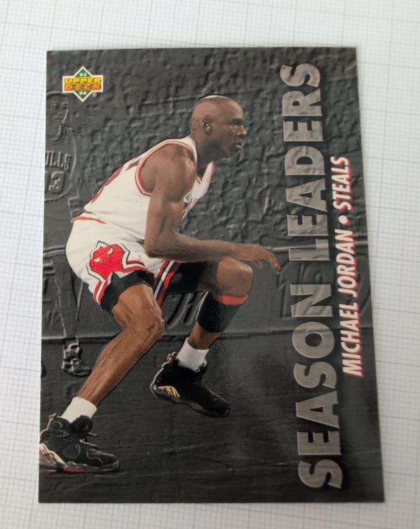 1994 Upper Deck Season Leaders #SE2 Michael Jordan Steals — front