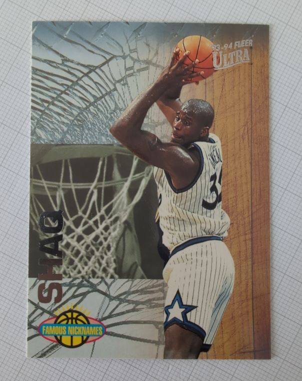 1993-94 Fleer Ultra Famous Nicknames Shaquille O'Neal — front