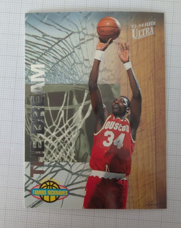 1993-94 Fleer Ultra Famous Nicknames Hakeem Olajuwon — front
