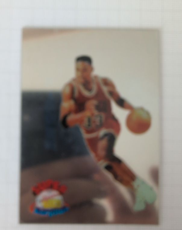 1995 Signature Rookies #AS1 Scottie Pippen Super Acrylium — front