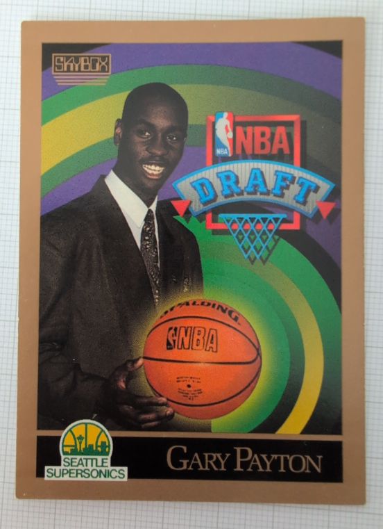 1990 SkyBox NBA Draft #1 Gary Payton — front