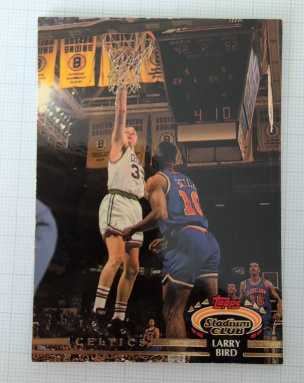 1991 Topps Stadium Club #1 Larry Bird — front