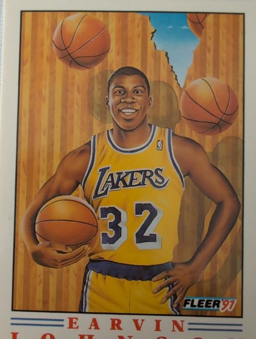 1997 Fleer #Earvin Johnson — front