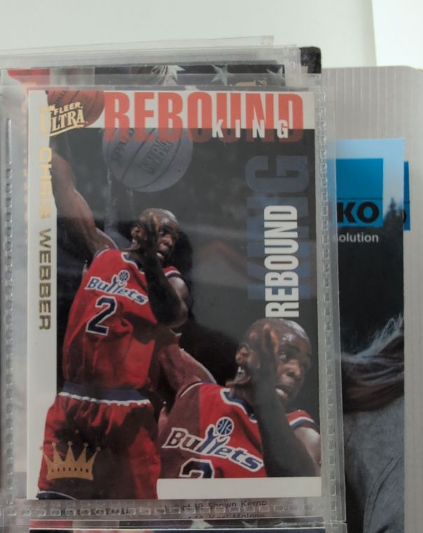 1993 Fleer Ultra Rebound King #R-12 Chris Webber — front