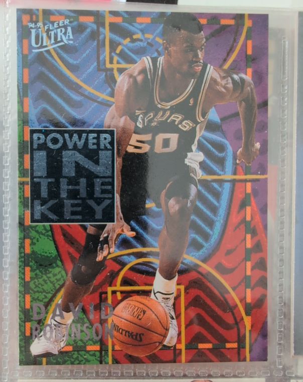 1994-95 Fleer Ultra Power In The Key David Robinson — front