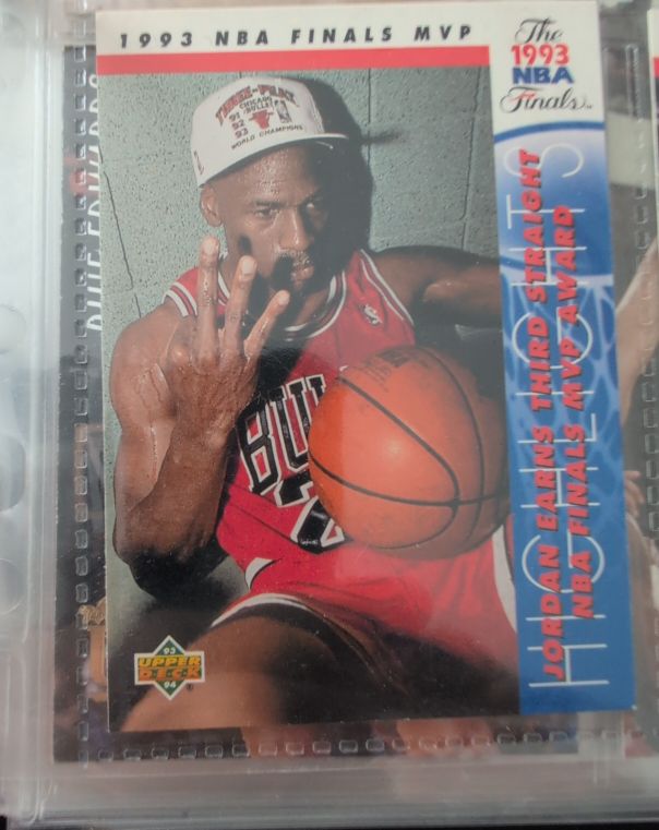1993 Upper Deck #1993 NBA Finals MVP Michael Jordan — front