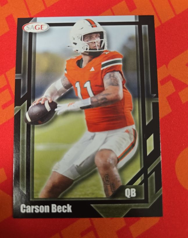 2023 SAGE Carson Beck — front
