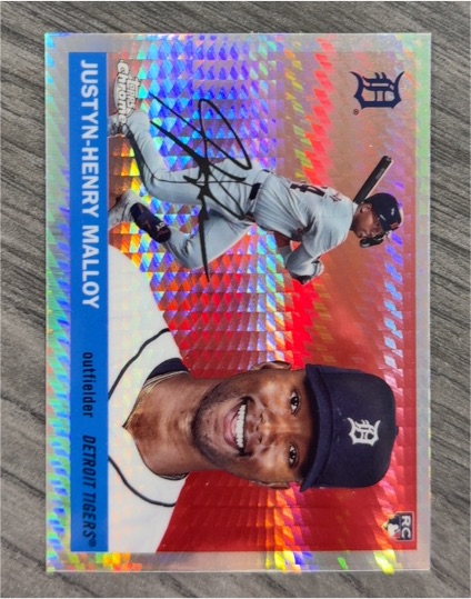 2021 Topps Chrome Update #US-1 Justyn-Henry Malloy — front