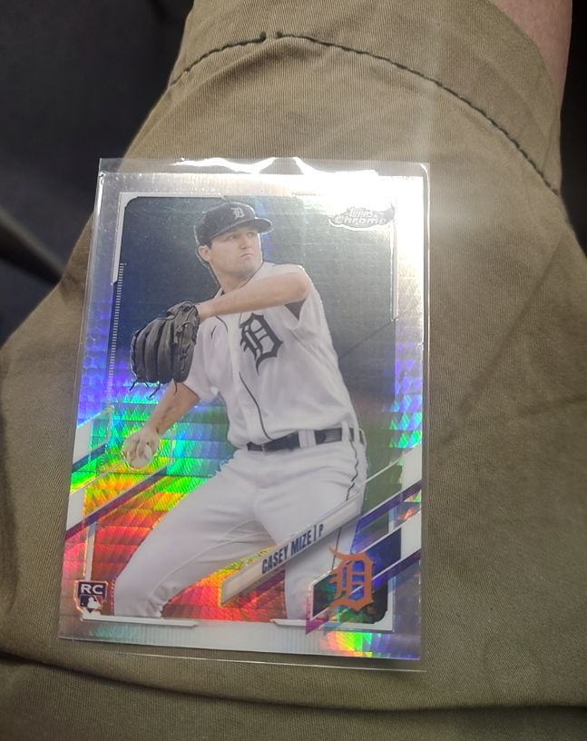 2019 Topps Chrome #Casey Mize Rookie Card — front