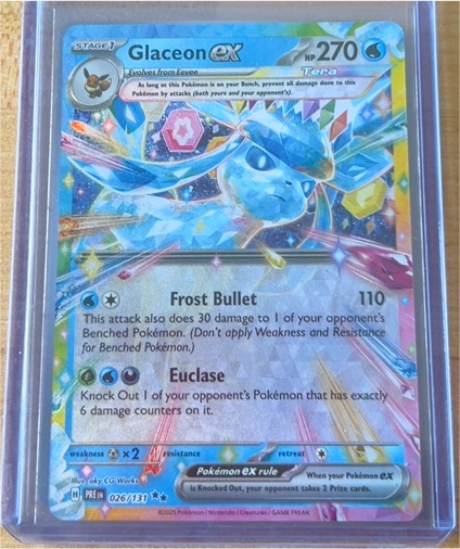 2023 Pokémon ex #026 Glaceon ex — front